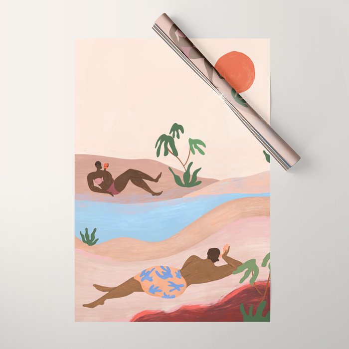 Beach Please Wrapping Paper Gallery Image 1