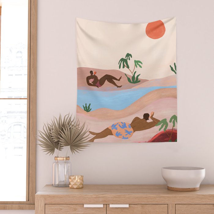 Beach Please Wall Tapestry Gallery Image 2