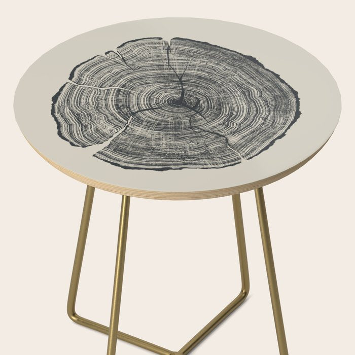 Hand-Drawn Oak Side Table Gallery Image 2