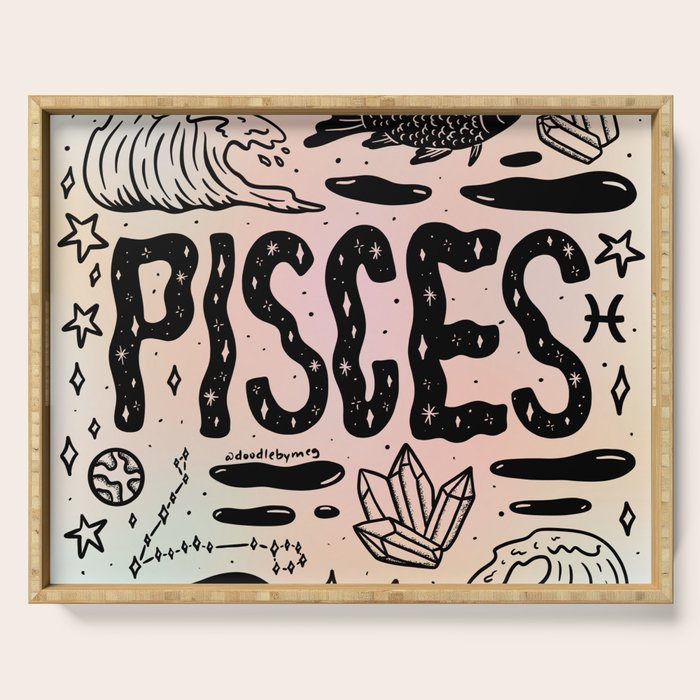 Celestial Pisces Serving Tray Gallery Image 1