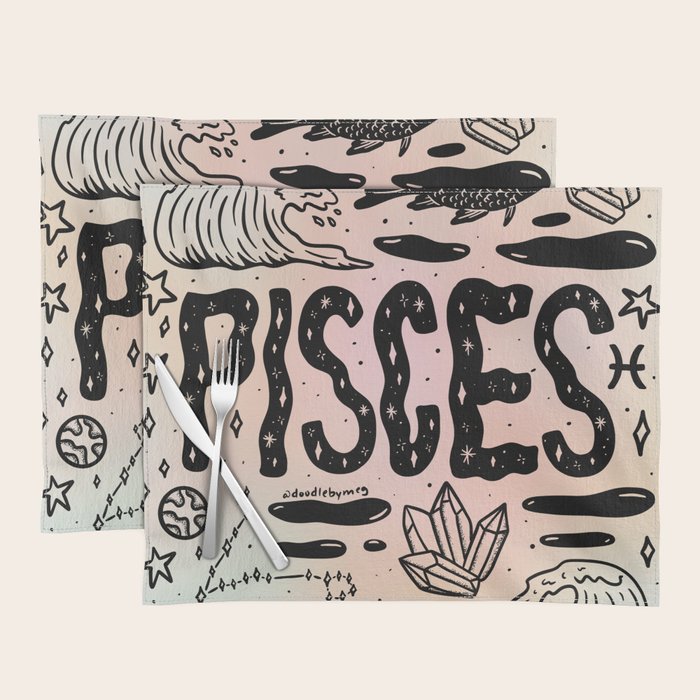 Celestial Pisces Placemat Gallery Image 1