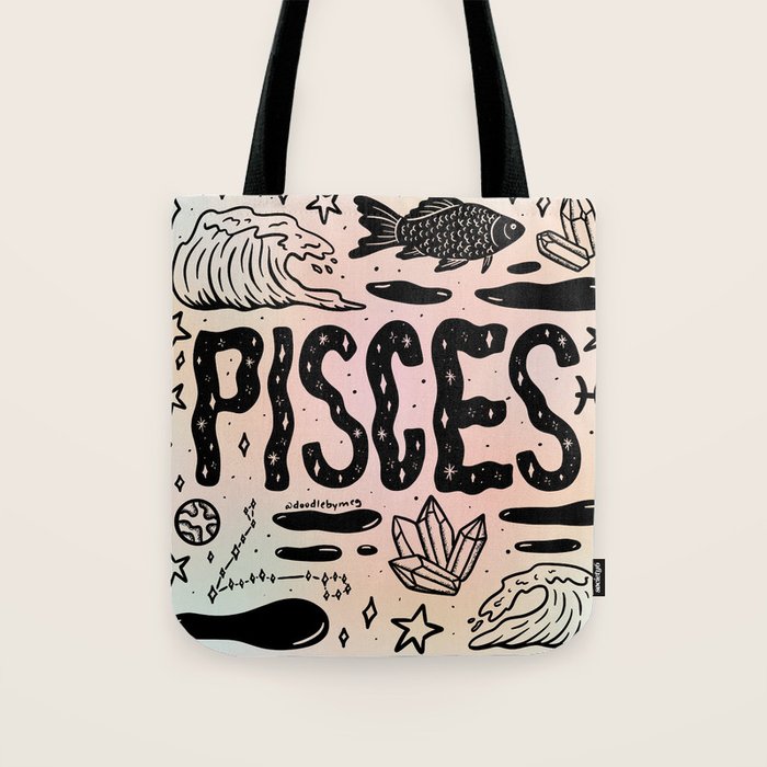 Celestial Pisces Tote Bag Gallery Image 1