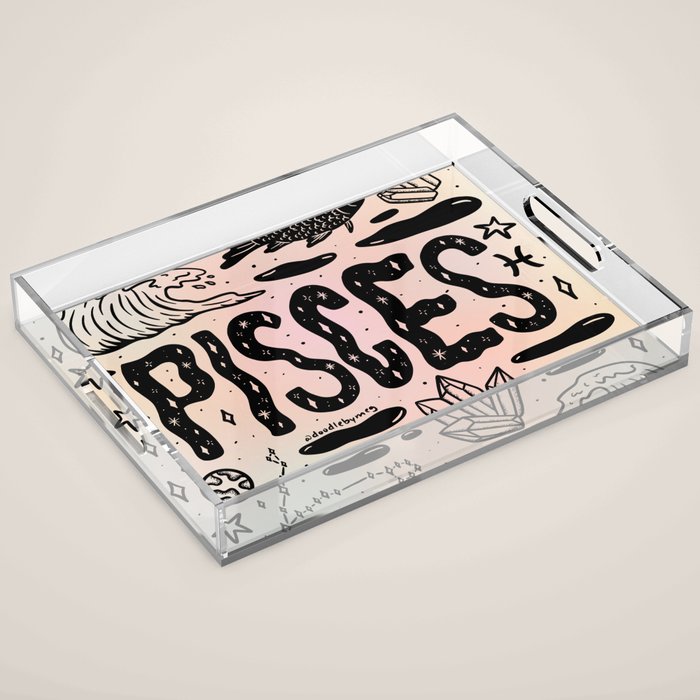 Celestial Pisces Acrylic Tray Gallery Image 1