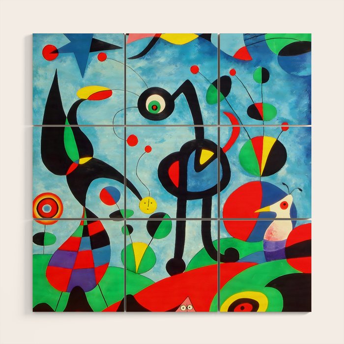 Joan Miro The Garden Wood Wall Art Gallery Image 1