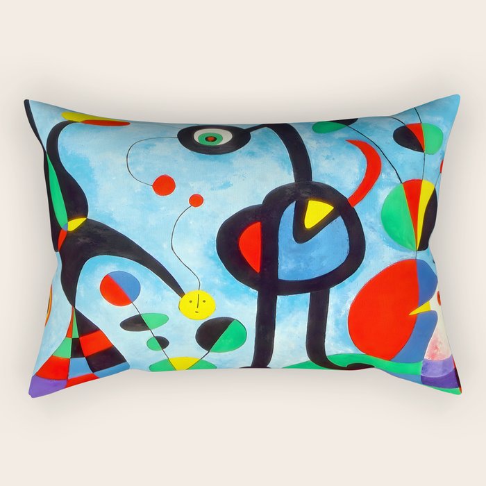 Joan Miro The Garden Rectangular Pillow Gallery Image 2