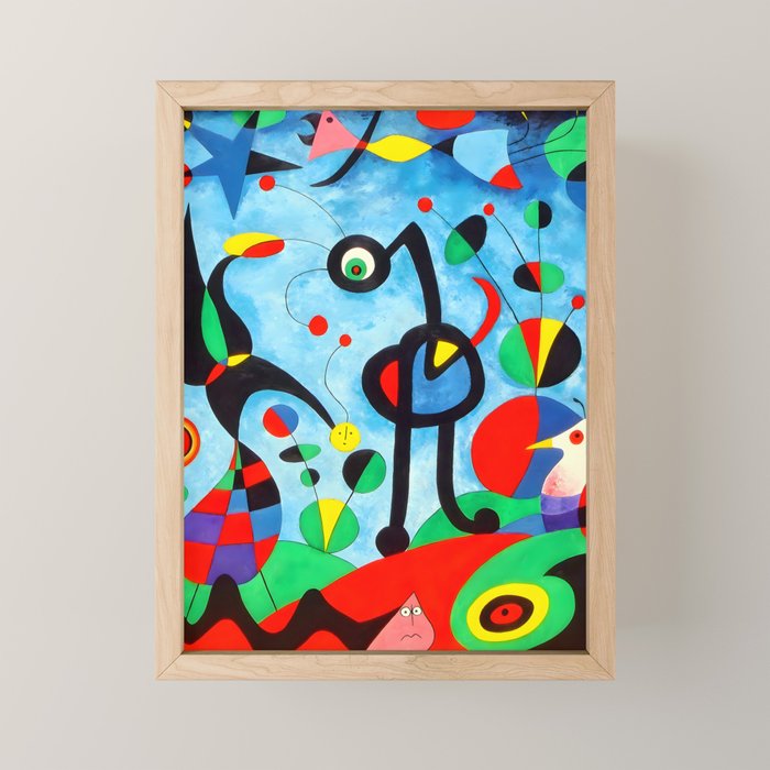 Joan Miro The Garden Mini Art Print Gallery Image 1