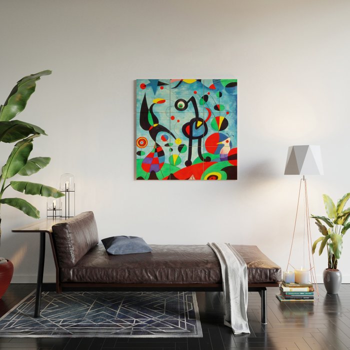 Joan Miro The Garden Wood Wall Art Gallery Image 2