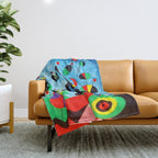 Joan Miro The Garden Throw Blanket Gallery Image 1