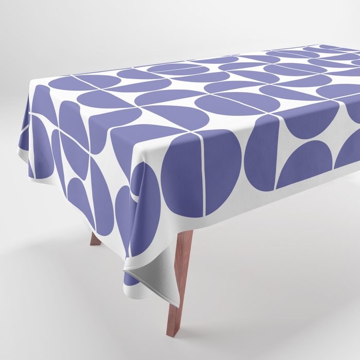 Mid Century Modern Geometric 04 Very Peri Tablecloth Gallery Image 1