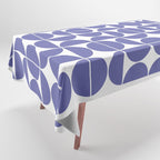 Mid Century Modern Geometric 04 Very Peri Tablecloth Gallery Image 1