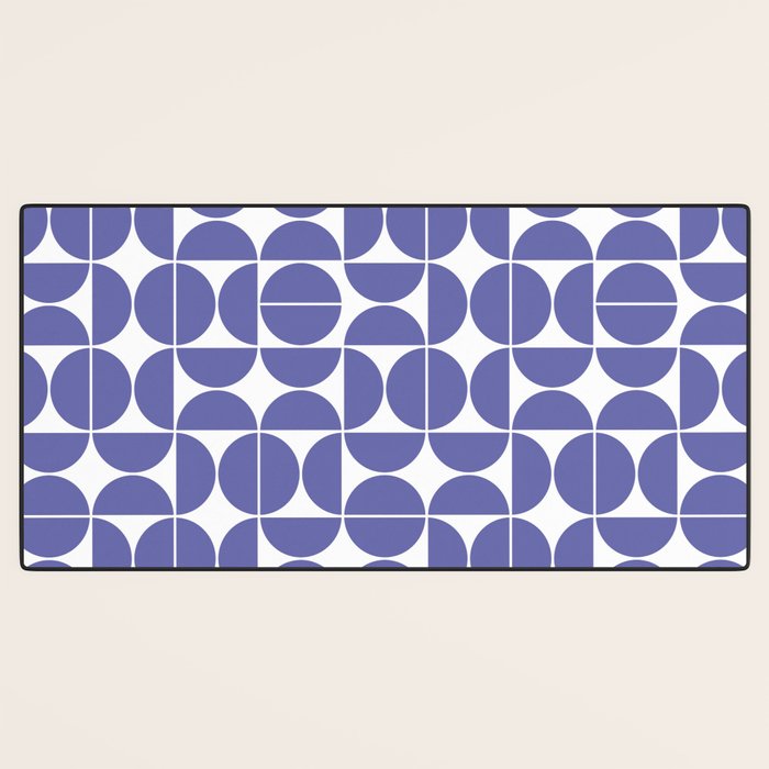 Mid Century Modern Geometric 04 Very Peri Desk Mat Gallery Image 3