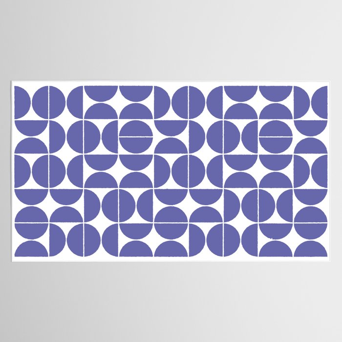 Mid Century Modern Geometric 04 Very Peri Tablecloth Gallery Image 2