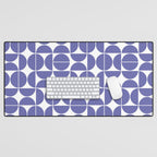 Mid Century Modern Geometric 04 Very Peri Desk Mat Gallery Image 1