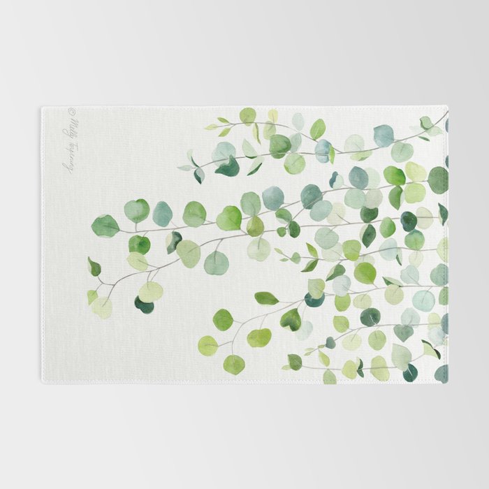 Eucalyptus Watercolor 6 Rug Gallery Image 2