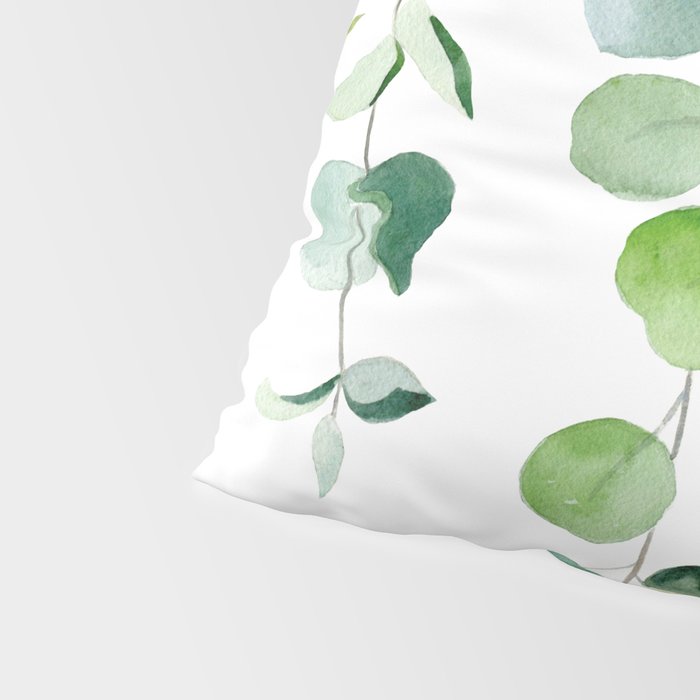 Eucalyptus Watercolor 6 Pillow Sham Gallery Image 4
