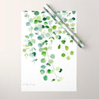 Eucalyptus Watercolor 6 Wrapping Paper Gallery Image 1