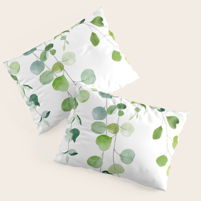 Eucalyptus Watercolor 6 Pillow Sham Gallery Image 3