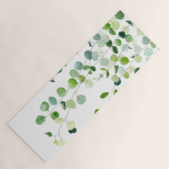 Eucalyptus Watercolor 6 Yoga Mat Gallery Image 1
