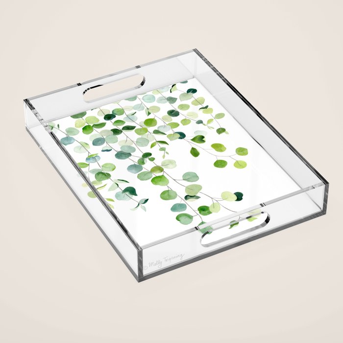 Eucalyptus Watercolor 6 Acrylic Tray Gallery Image 1