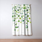 Eucalyptus Watercolor 6 Window Curtain Gallery Image 3