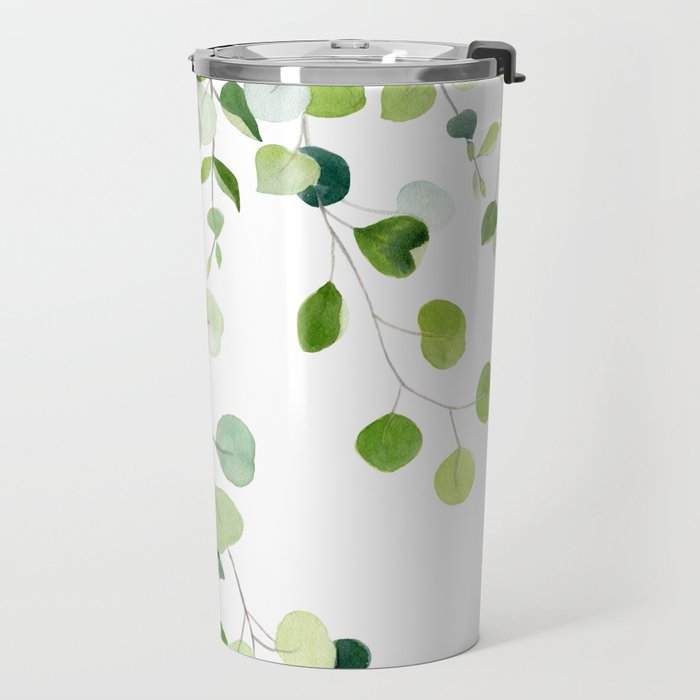 Eucalyptus Watercolor 6 Travel Mug Gallery Image 2