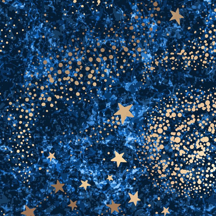 Magical Starry Night Sky Golden Cosmic Swirls Coffee Mug Gallery Image 2