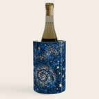 Magical Starry Night Sky Golden Cosmic Swirls Wine Chiller Gallery Image 3