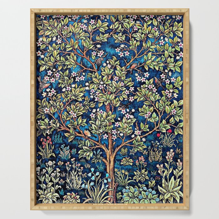 William Morris Tree Of Life, Morris floral, No,3. Serving Tray Gallery Image 1