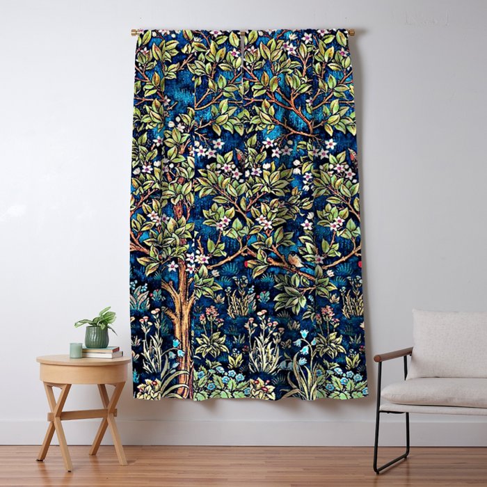 William Morris Tree Of Life, Morris floral, No,3. Window Curtain Gallery Image 5
