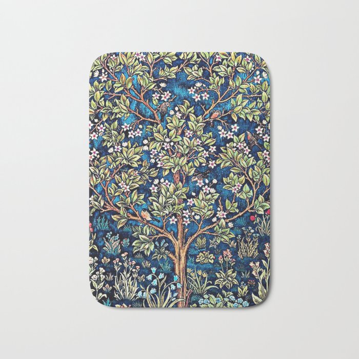 William Morris Tree Of Life, Morris floral, No,3. Bath Mat Gallery Image 1