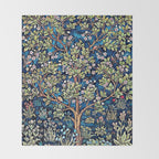 William Morris Tree Of Life, Morris floral, No,3. Throw Blanket Gallery Image 2