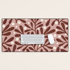 Vase and leaves Desk Mat Gallery Image 1