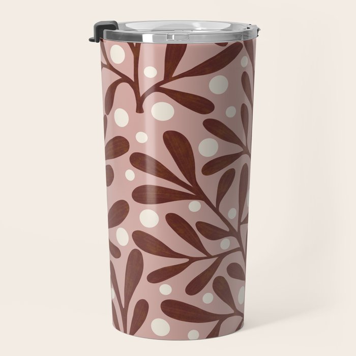 Vase and leaves Travel Mug Gallery Image 3