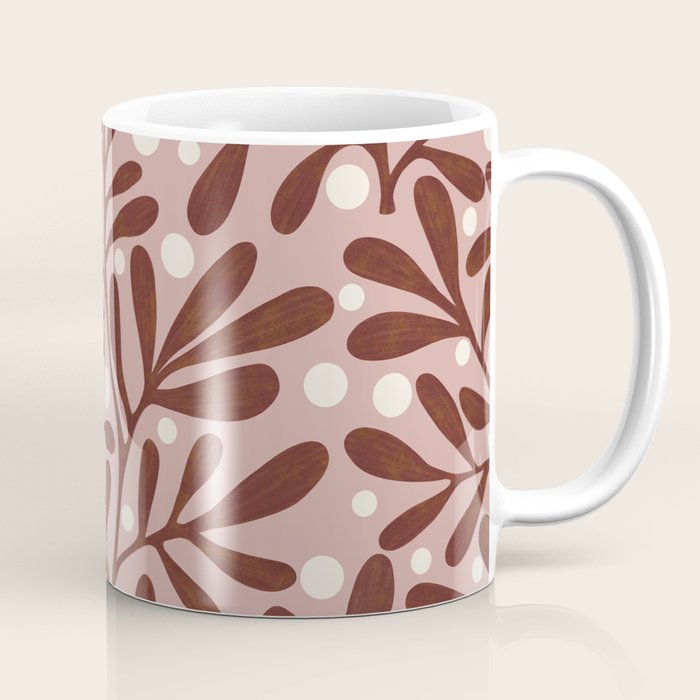 Vase and leaves Coffee Mug Gallery Image 1