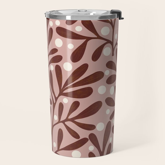 Vase and leaves Travel Mug Gallery Image 2