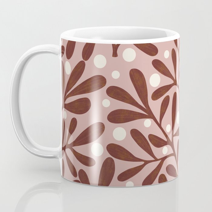 Vase and leaves Coffee Mug Gallery Image 3