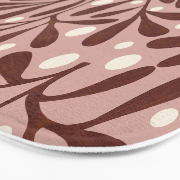 Vase and leaves Bath Mat Gallery Image 3