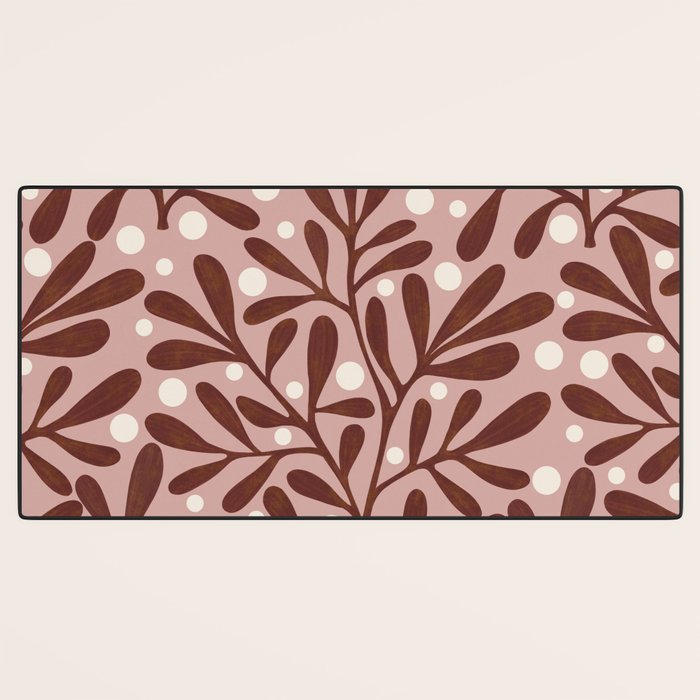 Vase and leaves Desk Mat Gallery Image 3