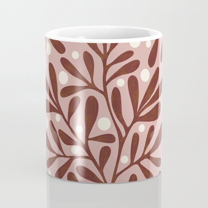Vase and leaves Coffee Mug Gallery Image 4