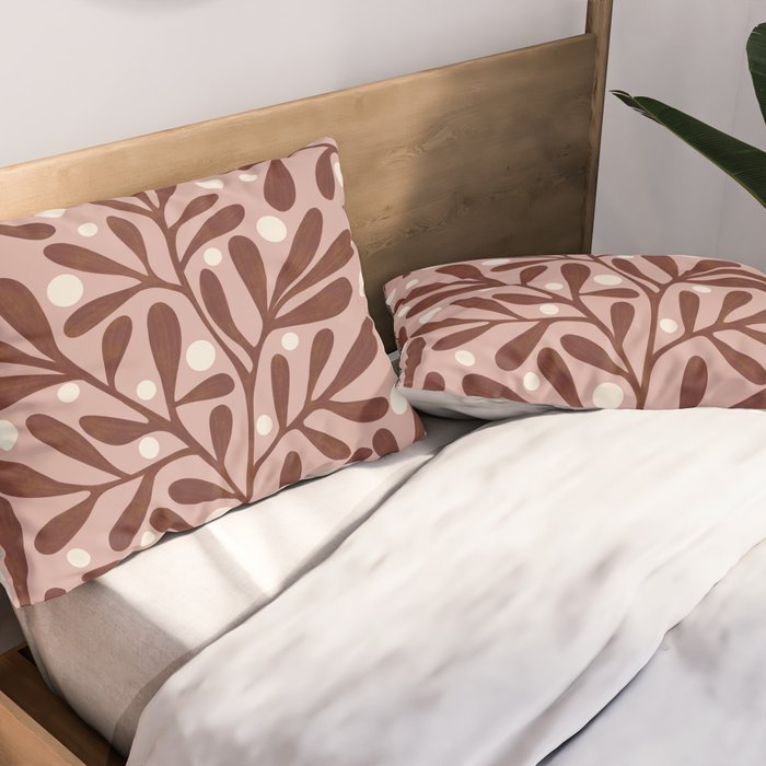 Vase and leaves Pillow Sham Gallery Image 2