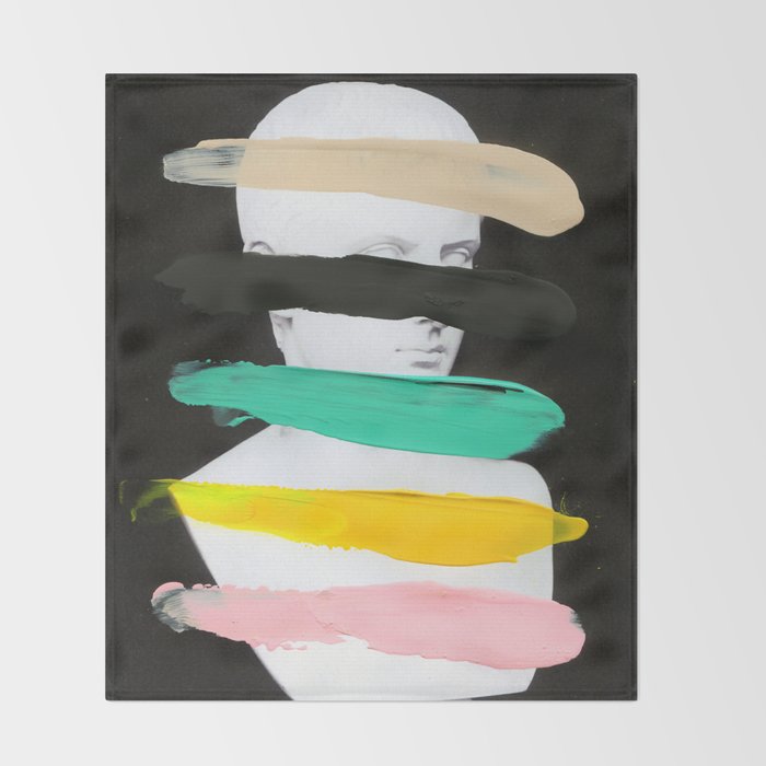 Untitled (Finger Paint 1) Throw Blanket Gallery Image 2