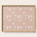 Cowboy Western Boho Earthy Pattern Serving Tray Gallery Image 1
