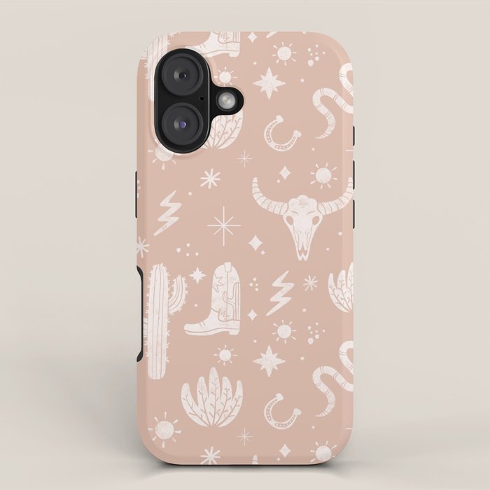 Cowboy Western Boho Earthy Pattern iPhone Case Gallery Image 1