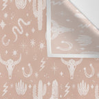 Cowboy Western Boho Earthy Pattern Wall Tapestry Gallery Image 3