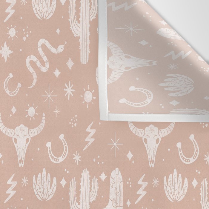 Cowboy Western Boho Earthy Pattern Wall Tapestry Gallery Image 3