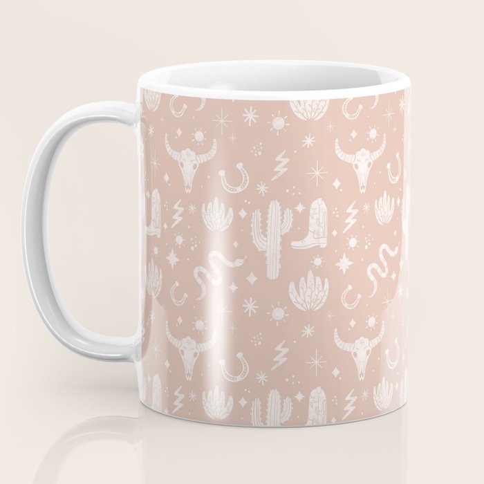 Cowboy Western Boho Earthy Pattern Coffee Mug Gallery Image 3