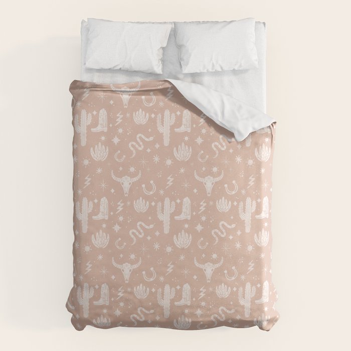 Cowboy Western Boho Earthy Pattern Duvet Cover Gallery Image 1