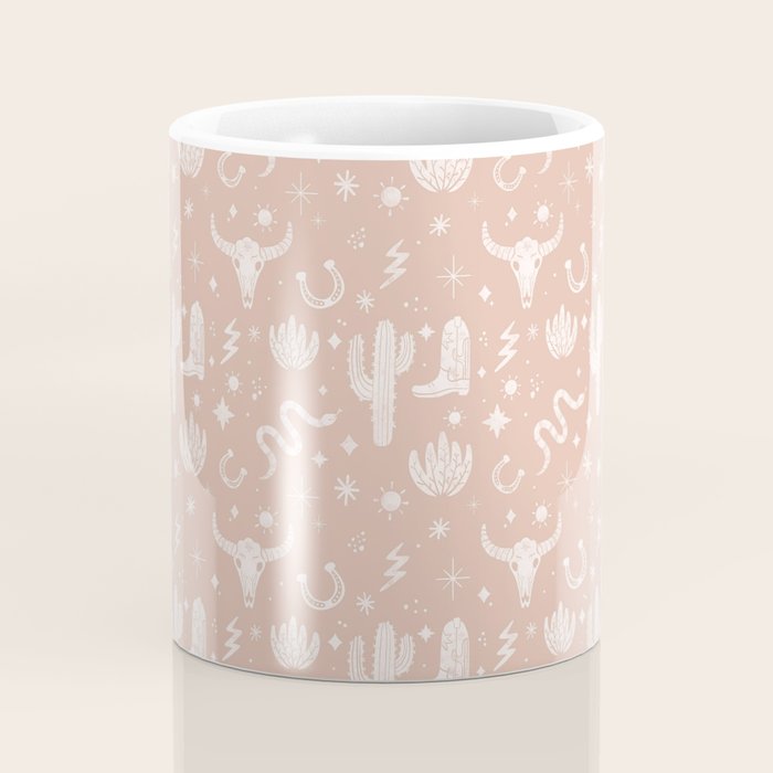 Cowboy Western Boho Earthy Pattern Coffee Mug Gallery Image 4