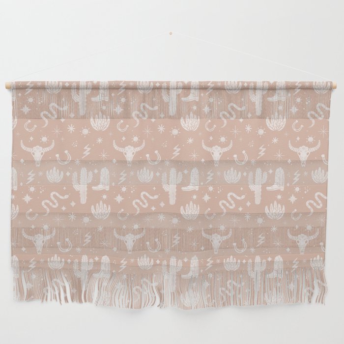 Cowboy Western Boho Earthy Pattern Wall Hanging Gallery Image 1