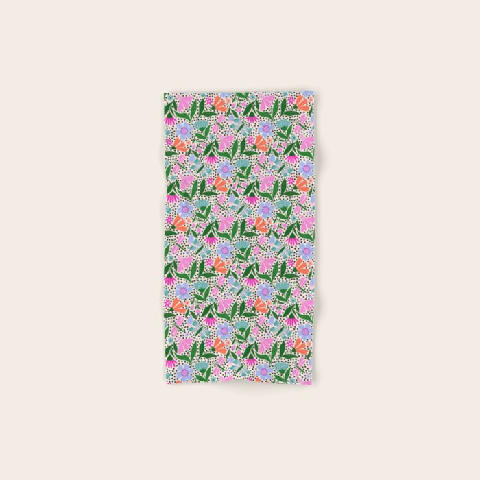 Summery Bright Floral  Bath Towel Gallery Image 1